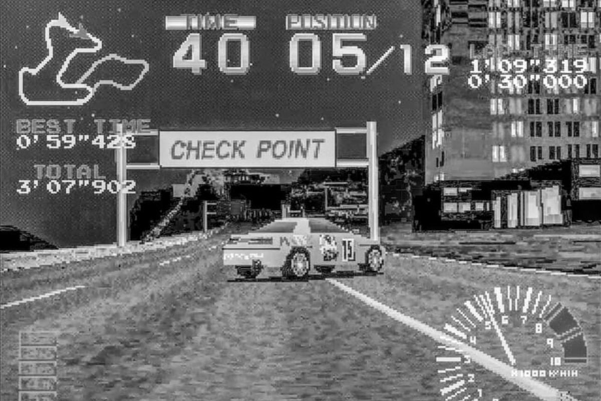Ridge racer in Black and White