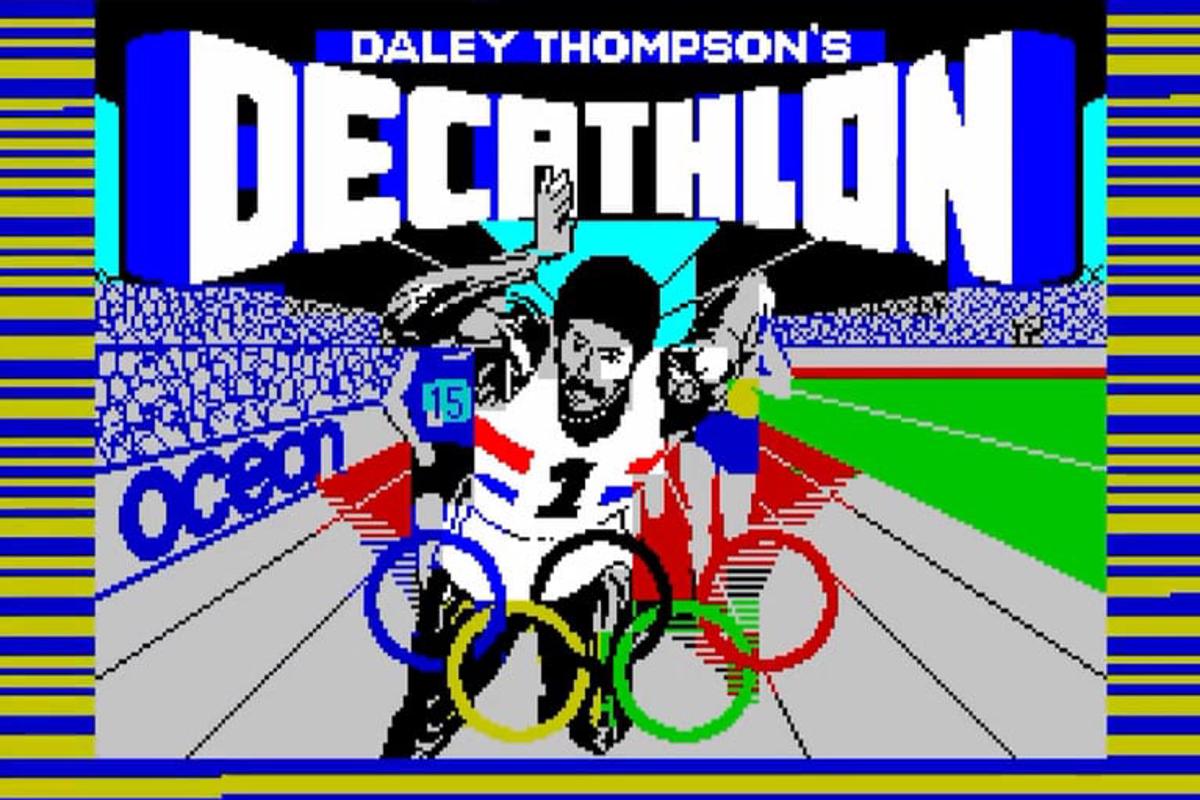 Daley Thompson&rsquo;s decathlon loading screen